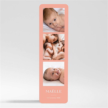 Faire-part naissance simple incrustation magnet