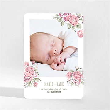 Faire-part naissance champêtre nature magnet