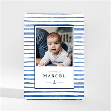 Faire-part naissance notre petit marin magnet