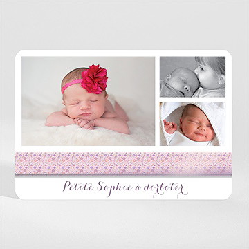 Faire-part naissance chic et simple magnet