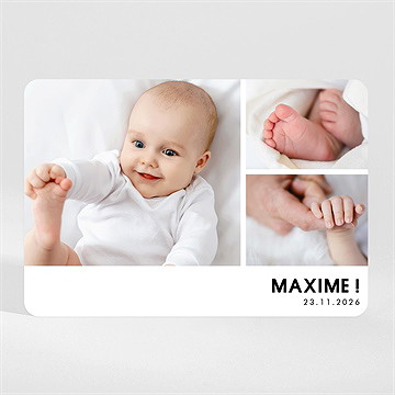 Faire-part naissance éclats de vie magnet