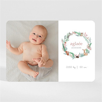 Faire-part naissance jolie pampa magnet