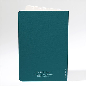 Faire-part communion mon passeport communion - Dos du faire-part