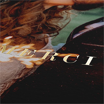 Remerciement mariage intimité - Détail de la dorure