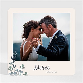 Remerciement mariage bel eclat