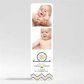 Faire-part naissance mon petit matelot magnet
