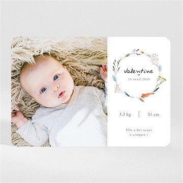 Faire-part naissance poésie magnet