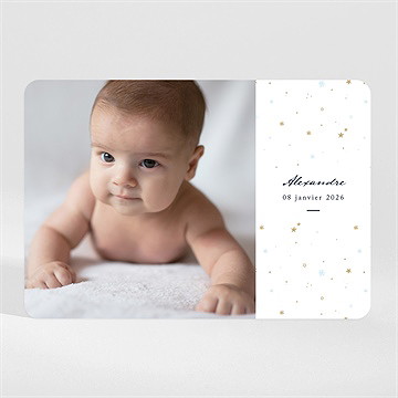 Faire-part naissance étoile magnet