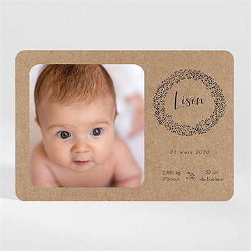 Faire-part naissance tendre secret magnet