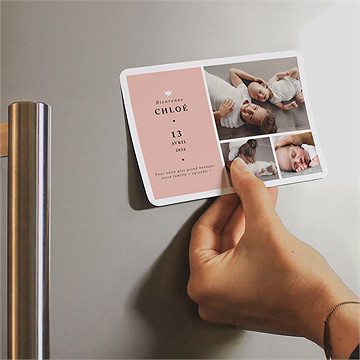 Faire-part naissance belle histoire magnet - Mise en situation