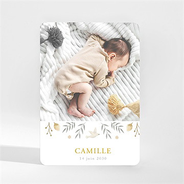 Faire-part naissance célébration magnet