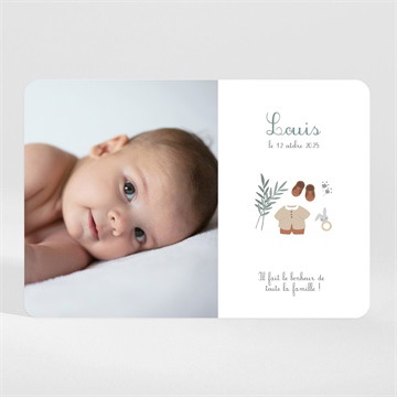 Faire-part naissance tendrement lui magnet