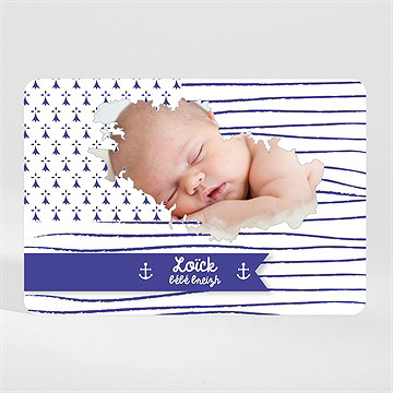 Faire-part naissance petit marin magnet