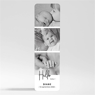 Faire-part naissance hello baby magnet