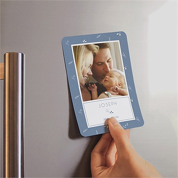 Faire-part naissance petite folie magnet - Mise en situation