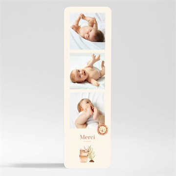 Remerciement naissance eclatant