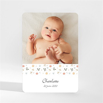 Faire-part naissance petit mot d'amour magnet