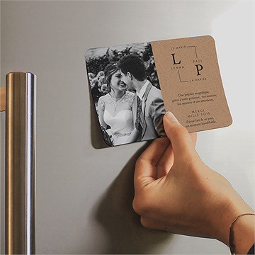 Remerciement mariage liés - Mise en situation