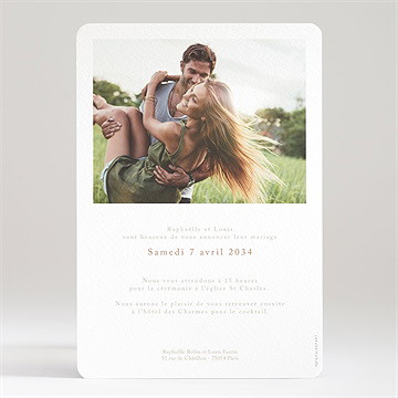 Faire-part mariage subliminal - Dos du faire-part