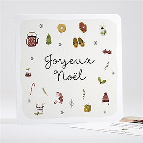 Carte de voeux bien au chaud