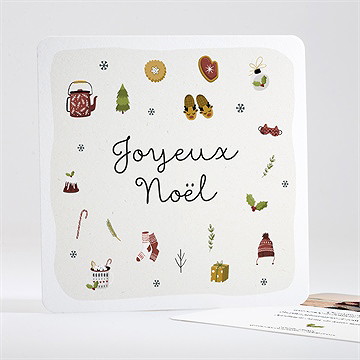Carte de voeux bien au chaud