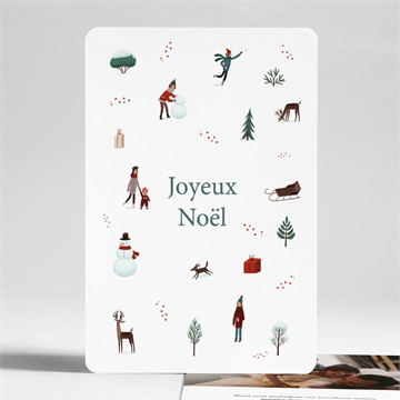 Carte de voeux sports d'hiver