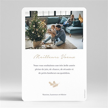 Carte de voeux douce esquisse - Dos de la carte