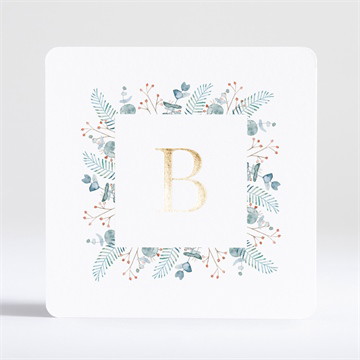 Carte dorure - carré