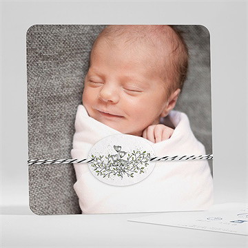 Faire-part naissance jolis petits détails ensemencé