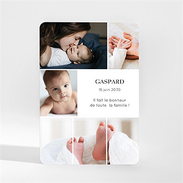 Faire-part naissance instants magnet