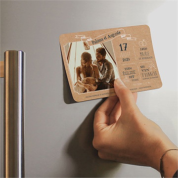 Faire-part mariage notre moment - Mise en situation