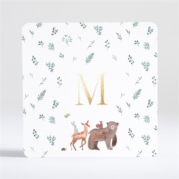 Faire-part naissance la joyeuse bande or