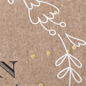 Faire-part naissance kraft & co carré - Détail du faire-part