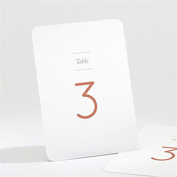 Numéro de table mariage son eclat