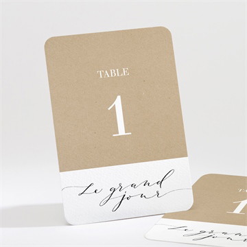 Numéro de table mariage un grand jour