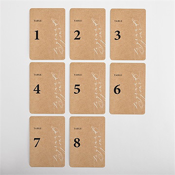 Numéro de table mariage photomaton - Vue d'ensemble