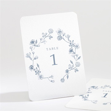 Numéro de table mariage composition végétale