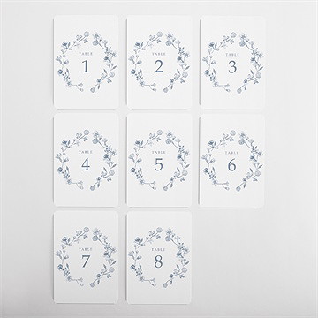 Numéro de table mariage composition végétale - Vue d'ensemble