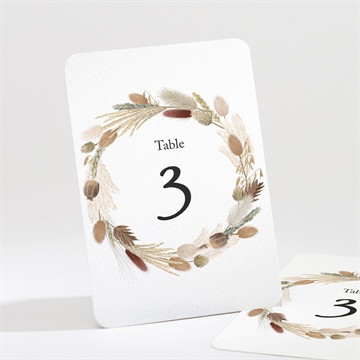 Numéro de table mariage notre bouquet d'automne