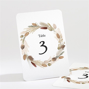 Numéro de table mariage notre bouquet d'automne