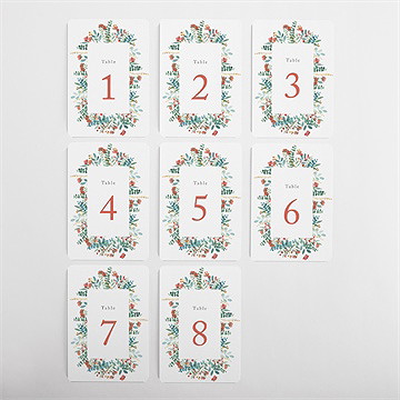Numéro de table mariage notre promesse - Vue d'ensemble