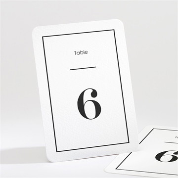 Numéro de table mariage so nature !