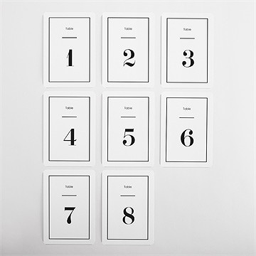 Numéro de table mariage so nature ! - Vue d'ensemble