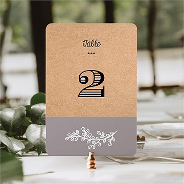 Numéro de table mariage petite cocotte - Mise en situation