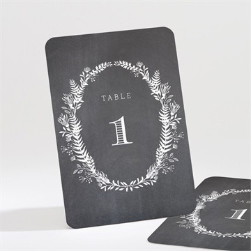 Numéro de table mariage retro original