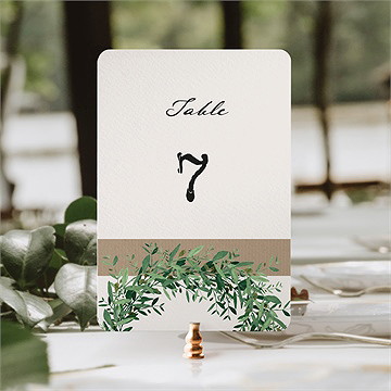 Numéro de table mariage ronde de bonheur - Mise en situation