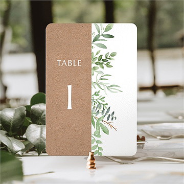 Numéro de table mariage love power - Mise en situation