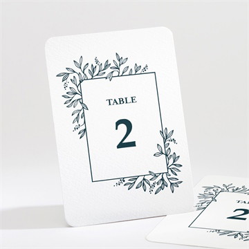 Numéro de table mariage bleu royal