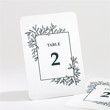 Numéro de table mariage bleu royal