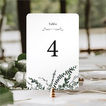 Numéro de table mariage evidemment - Mise en situation